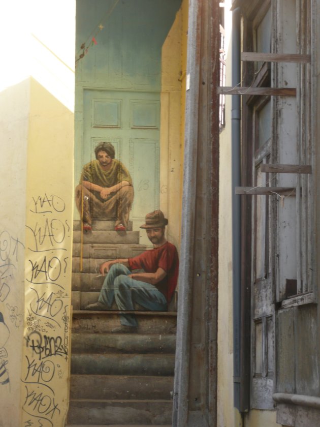 Trompe-l'oeil in Valparaiso