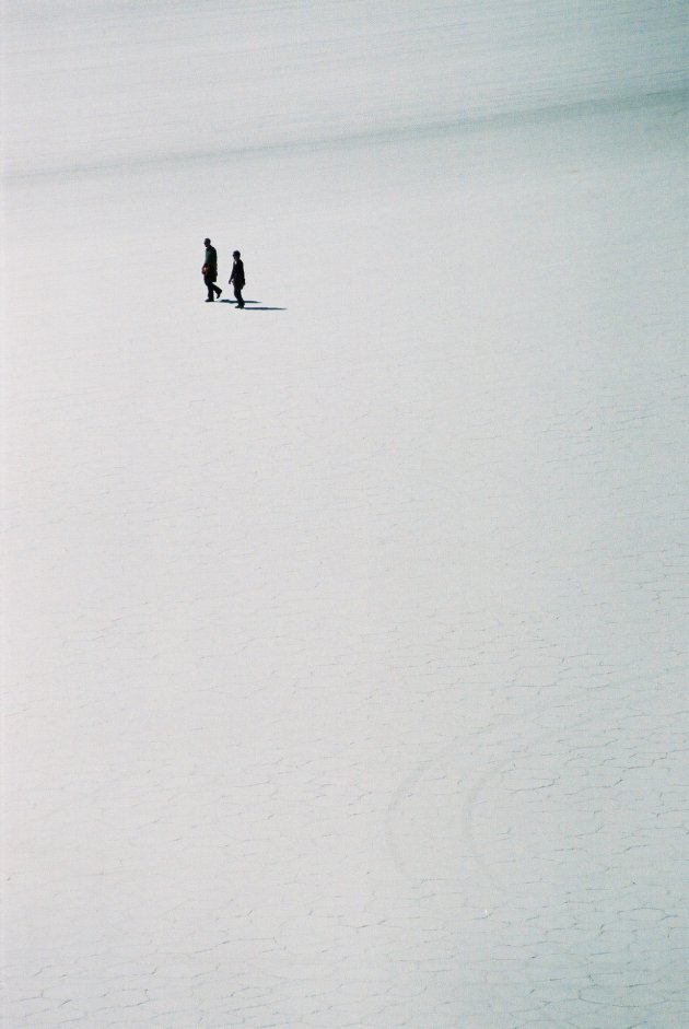 Wandelen in het zoutmeer