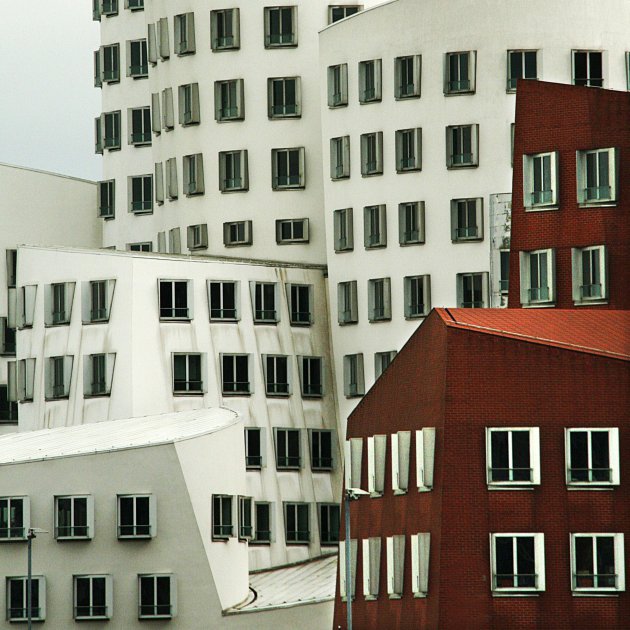 Architectonische speeltuin in de Medienhafen @ Dusseldorf