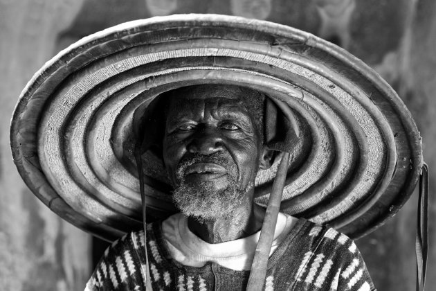 Dogon oudste, Tireli, Mali.