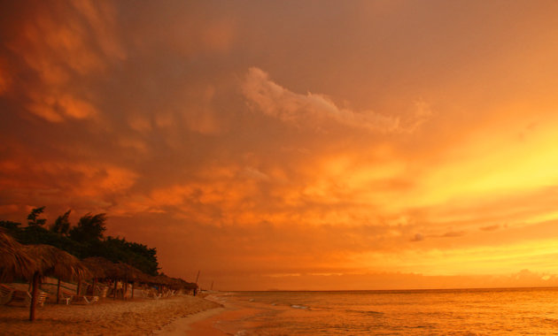 Varadero bij zonsondergang