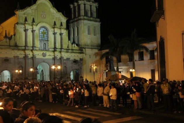 Paasprocessie in Popayan