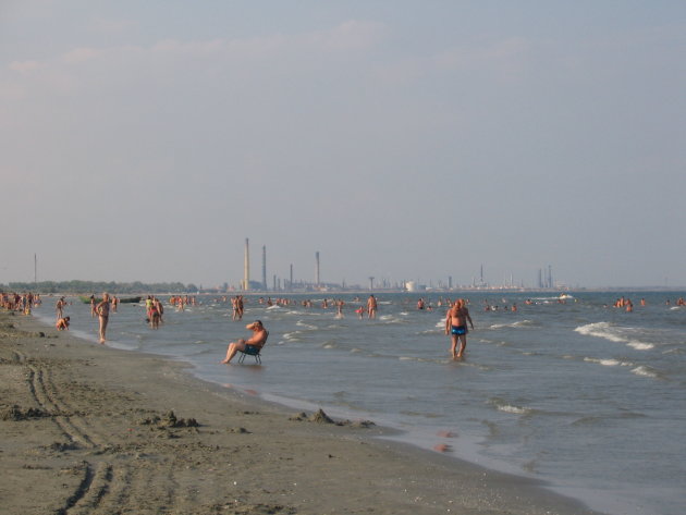 Zwemmen in de Zwarte Zee bij Constanza 