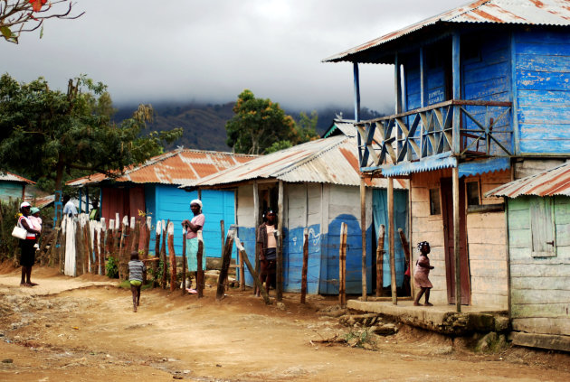 Vluchtelingendorp op Haiti