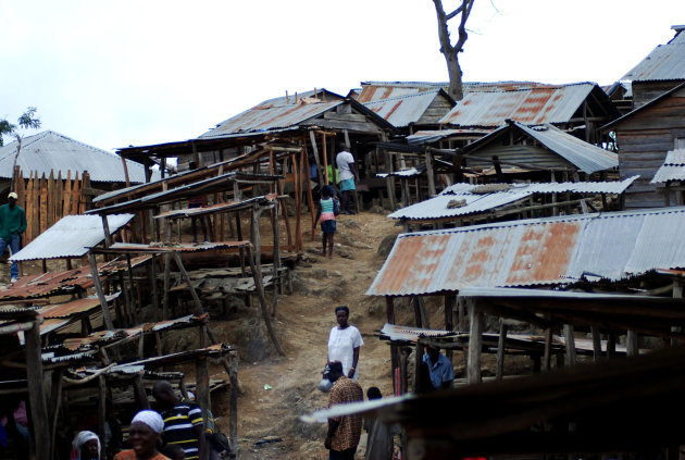 Vluchtelingendorp op Haiti