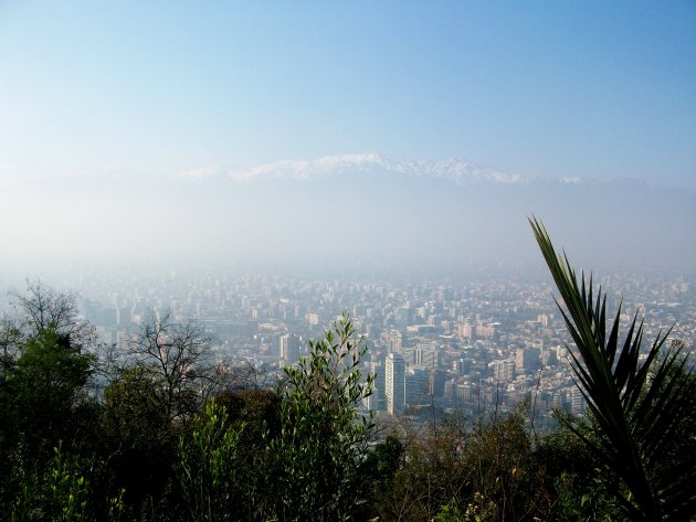 Zicht op Santiago