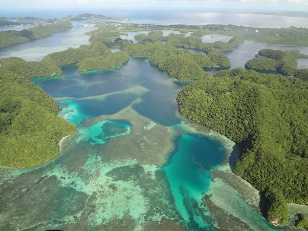 Eilanden in birdview