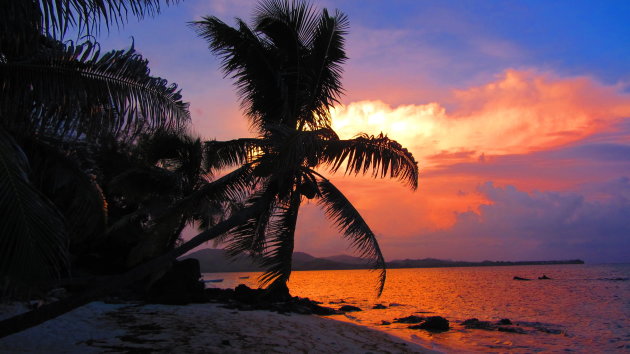 Zonsondergang Fiji