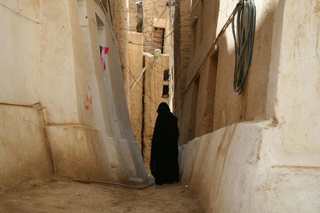 Nauwe straatjes van Shibam