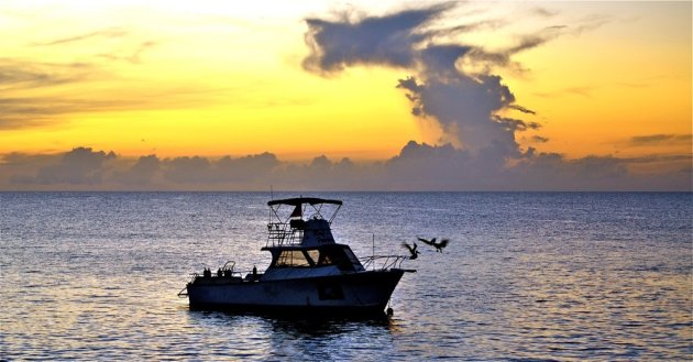 Zonsondergang op Bonaire.