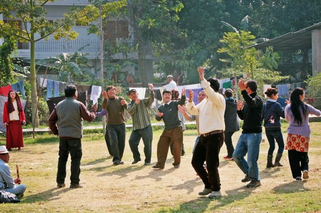 muziek en dans in Bodh Gaya