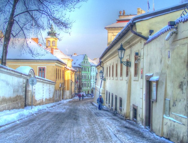 Zonnestraal winters Praag