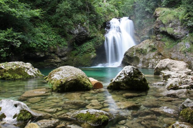 waterval in de Vintgar kloof