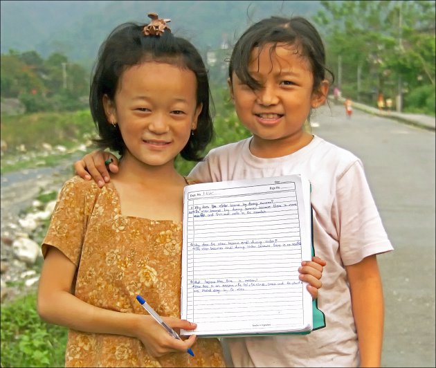 Huiswerk in Bhutan