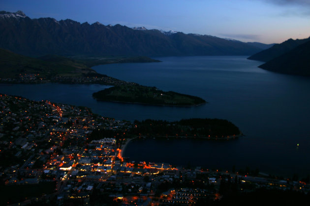 Queenstown in de avond