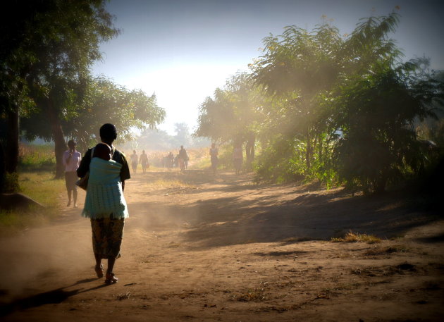 Malawi aan het begin van de dag.