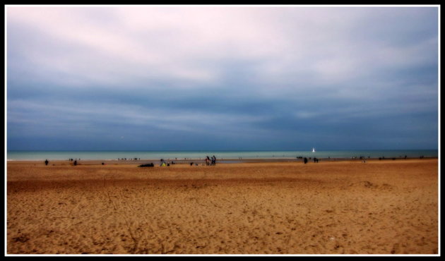 Aan het strand van Oostende