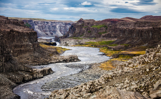 Indrukwekkende canyon Jökulsá