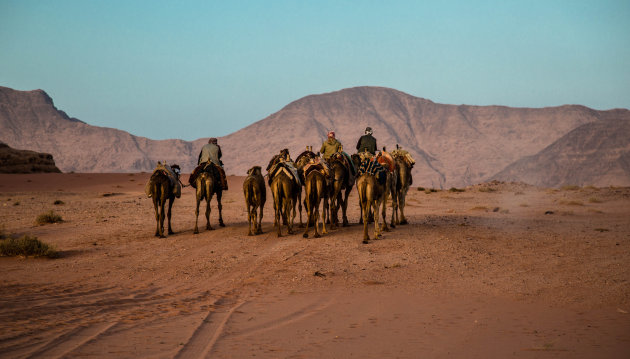 Karavaan in de Wadi rum