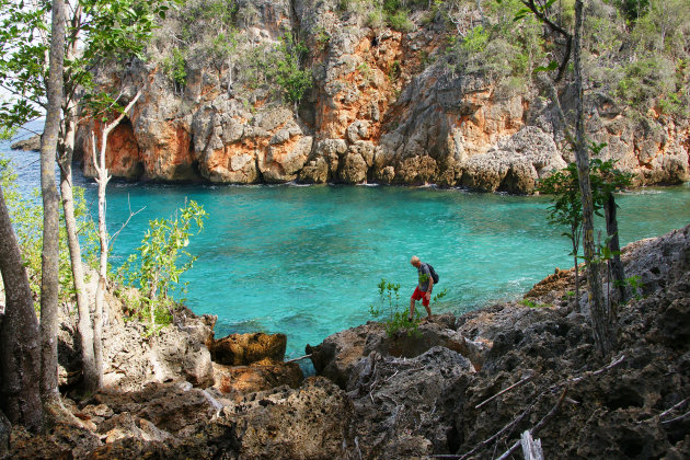 Krabben en lavagrotten bij Cienfuegos