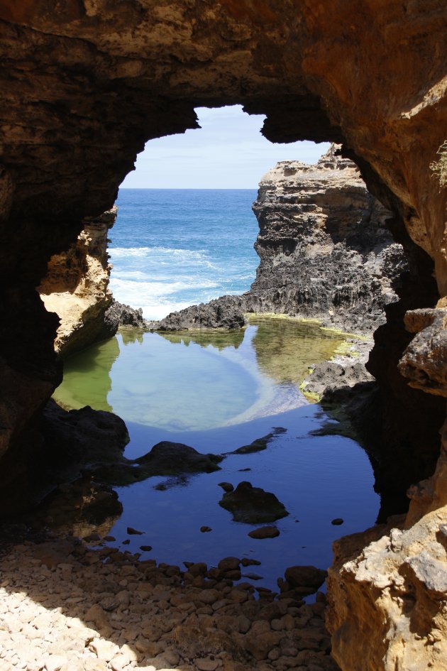 The Grotto: prachtig kleurenspel (met weinig toeristen)