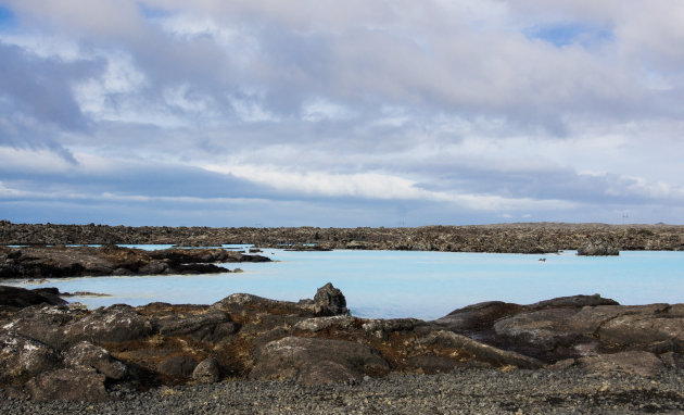 Blue Lagoon dichtbij het vliegveld