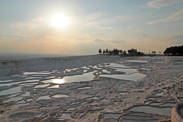 zonsondergang Pamukkale