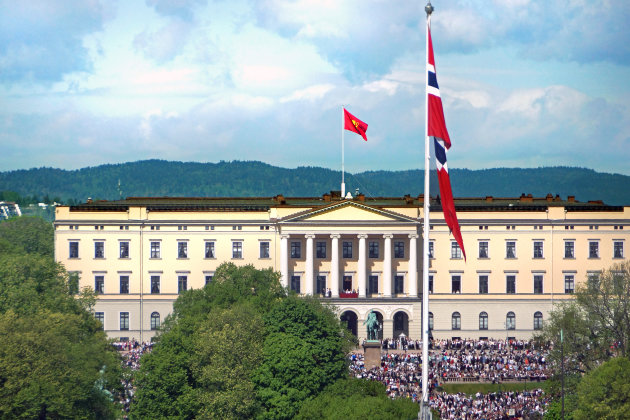 Oslo kleurt rood wit blauw