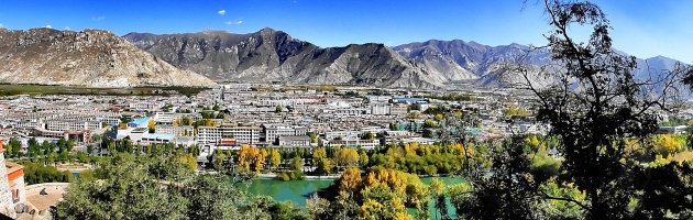 Panorama-uitzicht over Lhasa