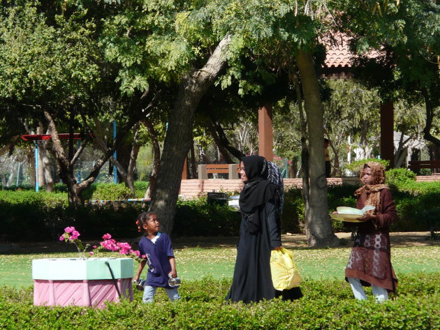 Eten in het park