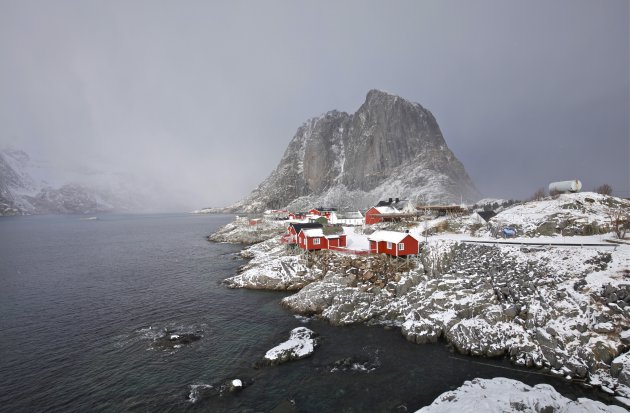 Hamnoy in de mist