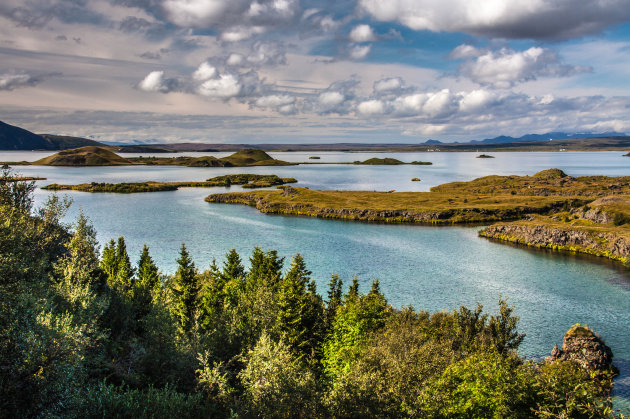 De omgeving van Mývatn