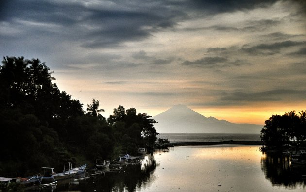 De Rinjani vulkaan