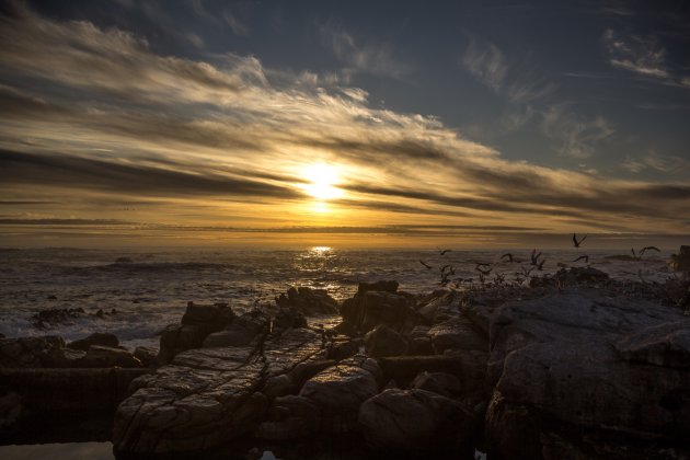 Zonsondergang in Lambertsbaai