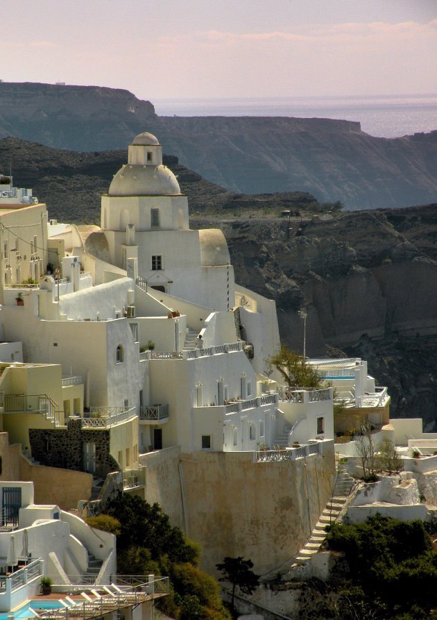 Hoog, hoger in Oia !