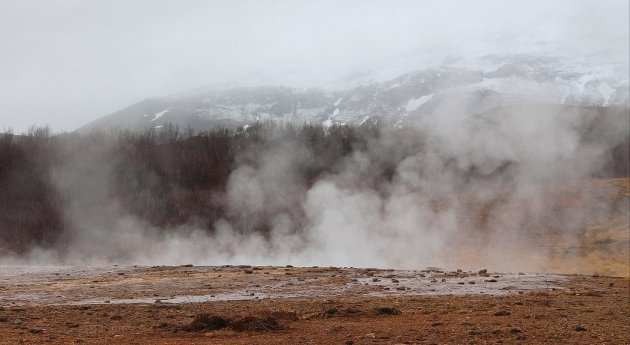 Stomend Landschap in Geysir 