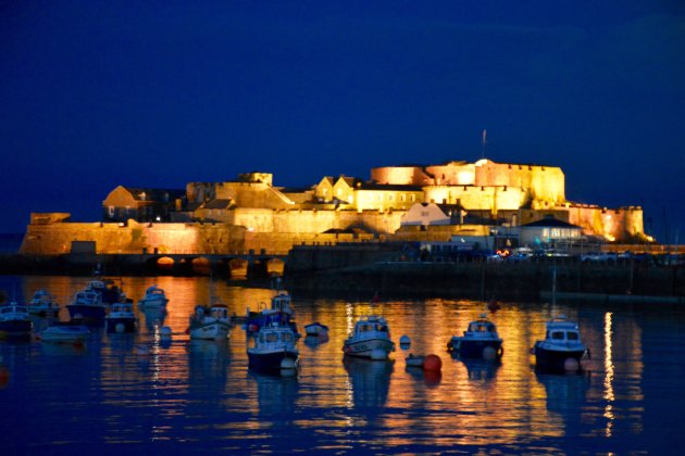 Cornet Rock at night