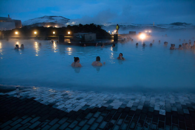 Avond bij de Blue Lagoon