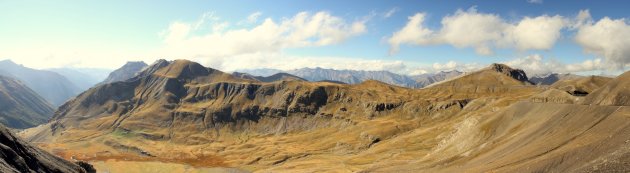 Uitzicht van Col de la Bonette - panorama