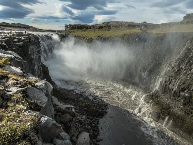 In de diepte kijken van Dettifoss