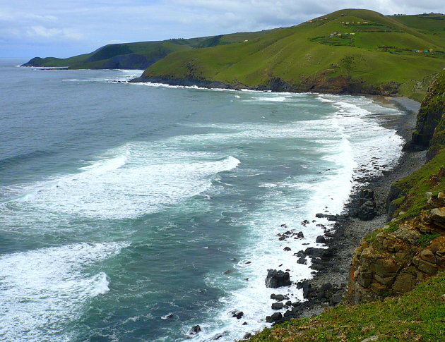 De cliffs van de Oost-Kaap