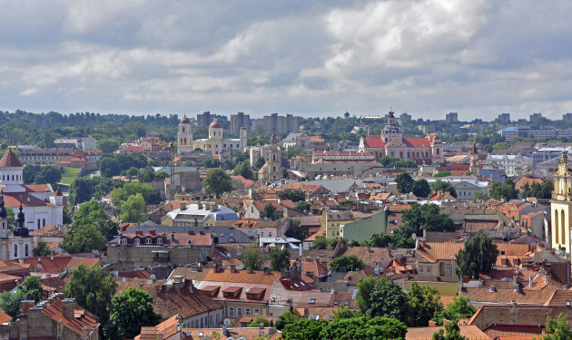 Uitzicht op Vilnius