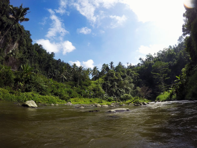 Wildwater raften over de Ayung River in Bali