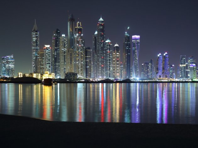 Dubai Marina by night