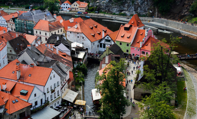 Een gezellig hoekje in Cesky Krumlov