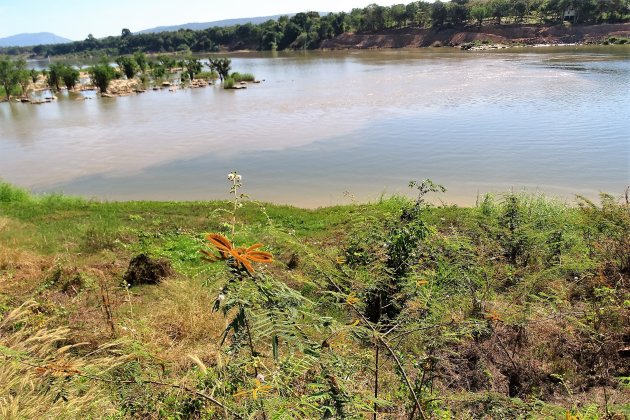 Twee kleuren rivier.