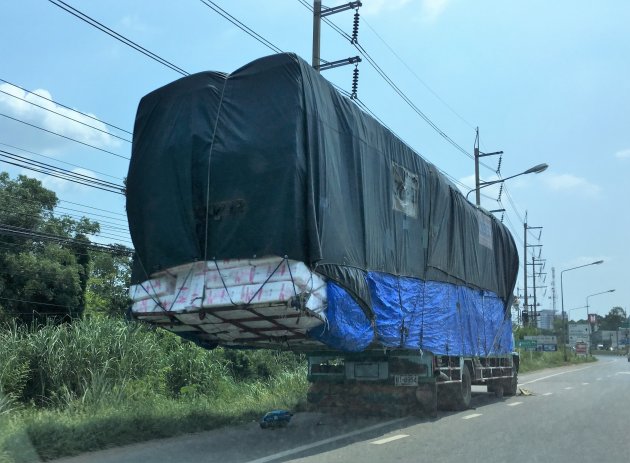 Verlengde vrachtwagen.