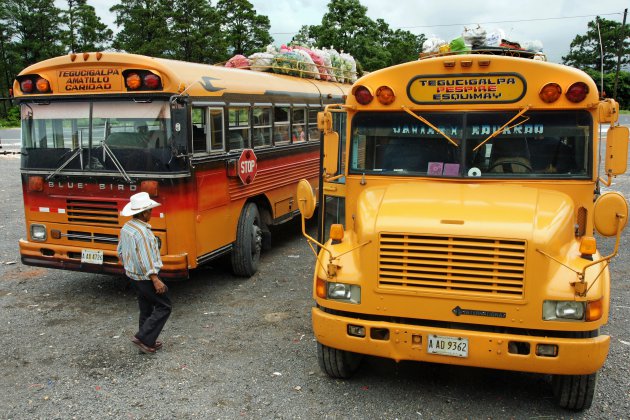 De bus naar Tegucigalpa en Roatan