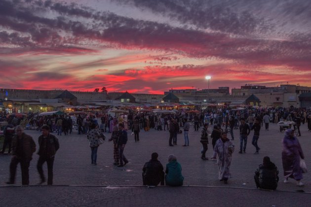 Meknes als de lucht rood kleurt