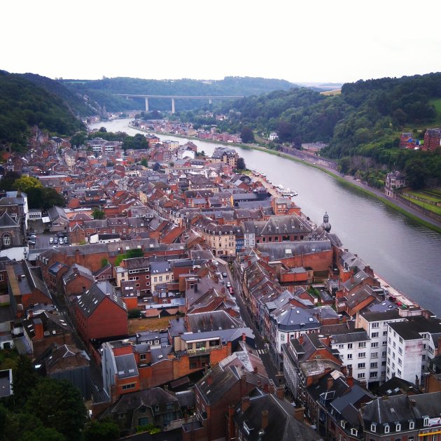 Het uitzicht vanaf de citadel van Dinant!